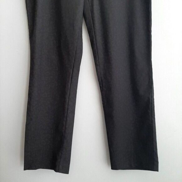 S.C. & CO. Cheetah Print Pull-On Dressy Stretch Pants Black Sz 16 - Picture 5 of 11